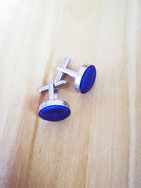 Icon and Fabric Cufflink