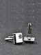 Alloy Bullet Back Cufflinks