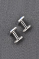 Alloy Bullet Back Cufflinks