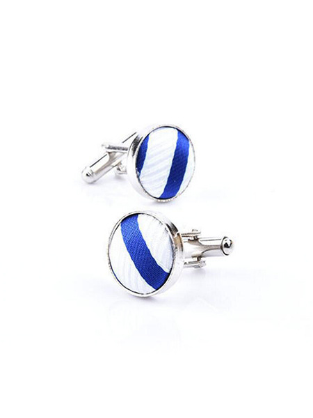 Icon and Fabric Cufflinks