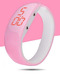 Pink Plastic Band Digital Life Waterproof Watch
