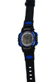 Black and Blue Rubber Band Pin Buckle Digital Watch