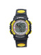 Black and Yellow Rubber Band Pin Buckle Digital Watch
