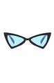 Blue Solid Color Plastic Triangle Polarized Sunglasses