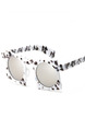 Silver Gradient Plastic Square Polarized  Sunglasses