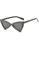 Black Solid Color Plastic Triangle  Sunglasses