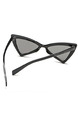 Black Solid Color Plastic Triangle  Sunglasses
