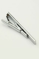 Alloy Silver Plated  Tie Clip