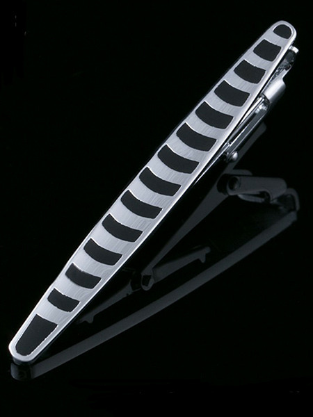 Alloy Silver Plated  Tie Clip