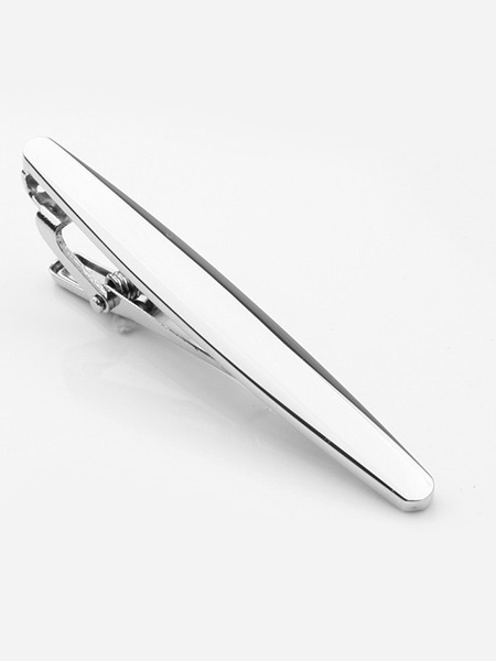 Alloy Silver Plated  Tie Clip