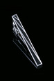 Alloy Black and Silver Plated  Tie Clip