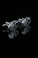 Alloy Bullet Back Cufflink and Tie Clip