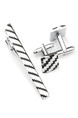 Alloy Bullet Back  Cufflink and Tie Clip