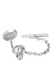 Alloy Silver Plated  Tie Lock