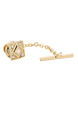 Alloy Gold Plated Rhinestone Tie Lock