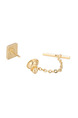 Alloy Gold Plated Rhinestone Tie Lock