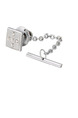 Alloy Silver Plated Rhinestone Tie Lock