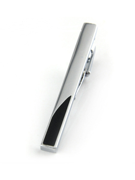 Alloy Silver Plated  Tie Clip