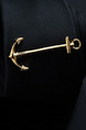 Alloy Gold Plated Anchor  Tie Clip