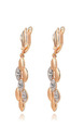 Alloy Gold Plated Crystal Earring