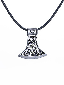 Alloy Viking Axe Necklace