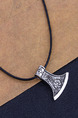 Alloy Viking Axe Necklace