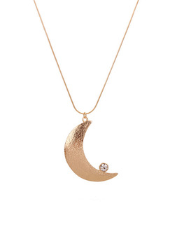 Alloy Moon Shaped  Pendant