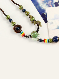 Ceramics Ethnic  Necklace
