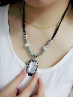 Alloy Statement  Necklace