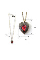 Alloy Hearth Shaped Statement  Necklace