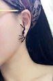 Alloy Black Spider  Stud Earring