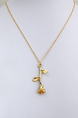 Alloy Rose  Necklace