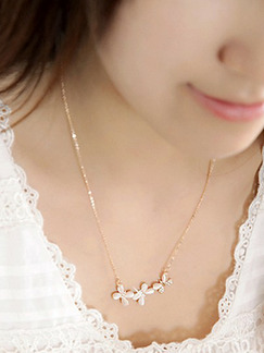 Alloy Flower  Necklace