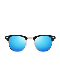 Blue Solid PC Polarized Men Sunglasses
