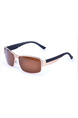 Brown Solid Metal Square Men Sunglasses