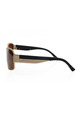 Brown Solid Metal Square Men Sunglasses