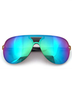 Blue Purple Mirror PC Aviator Men Sunglasses