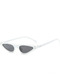 Black Solid Color Plastic Cat Eye Sunglasses