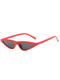 Black Solid Color Plastic Cat Eye Sunglasses