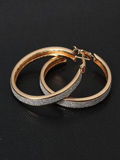 Alloy Charm Hoop  Earring