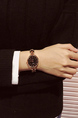 Gold Gold Plated Band Quartz Watch