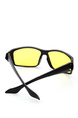 Yellow Solid Color Metal Sport Men Sunglasses