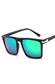 Green Gradient Plastic Retrp Squared Men Sunglasses