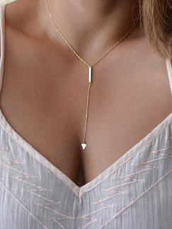 Alloy Triangle  Necklace