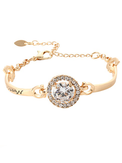 Alloy  Rhinestone Bracelet