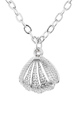 Silver Plated Shell Pearl Necklace