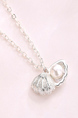 Silver Plated Shell Pearl Necklace