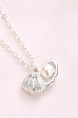 Silver Plated Shell Pearl Necklace