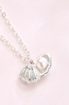 Silver Plated Shell Pearl Necklace