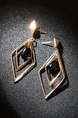 Alloy Diamond Dangle Crystal Stud Earring